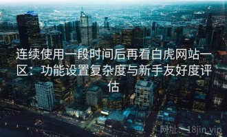 连续使用一段时间后再看白虎网站一区：功能设置复杂度与新手友好度评估