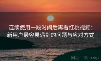 连续使用一段时间后再看红桃视频：新用户最容易遇到的问题与应对方式