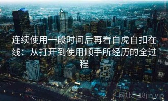 连续使用一段时间后再看白虎自扣在线：从打开到使用顺手所经历的全过程
