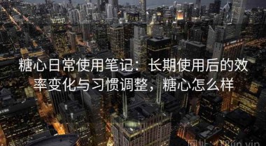 糖心日常使用笔记：长期使用后的效率变化与习惯调整，糖心怎么样