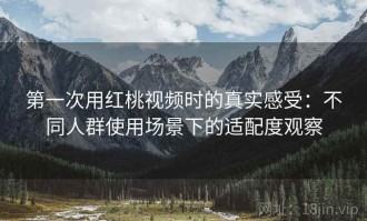 第一次用红桃视频时的真实感受：不同人群使用场景下的适配度观察