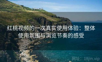 红桃视频的一次真实使用体验：整体使用氛围与浏览节奏的感受