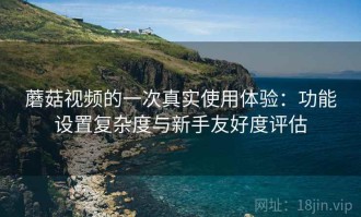 蘑菇视频的一次真实使用体验：功能设置复杂度与新手友好度评估