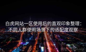 白虎网站一区使用后的直观印象整理：不同人群使用场景下的适配度观察