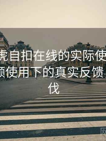围绕白虎自扣在线的实际使用感想：日常高频使用下的真实反馈，白虎主伐
