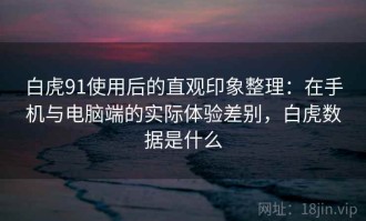 白虎91使用后的直观印象整理：在手机与电脑端的实际体验差别，白虎数据是什么