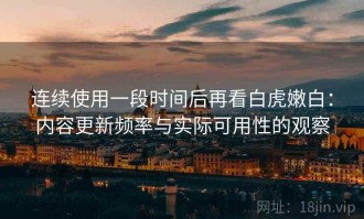 连续使用一段时间后再看白虎嫩白：内容更新频率与实际可用性的观察