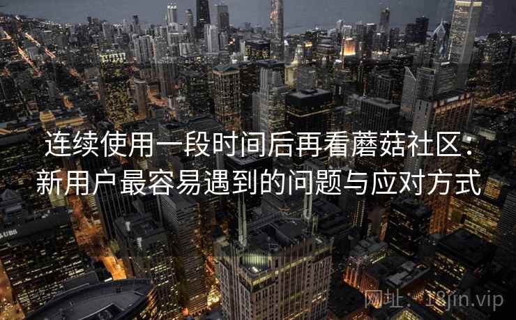连续使用一段时间后再看蘑菇社区：新用户最容易遇到的问题与应对方式