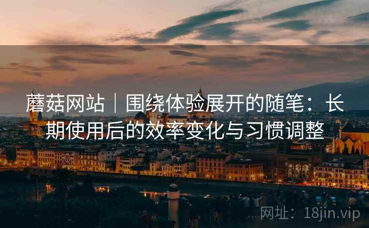 蘑菇网站｜围绕体验展开的随笔：长期使用后的效率变化与习惯调整