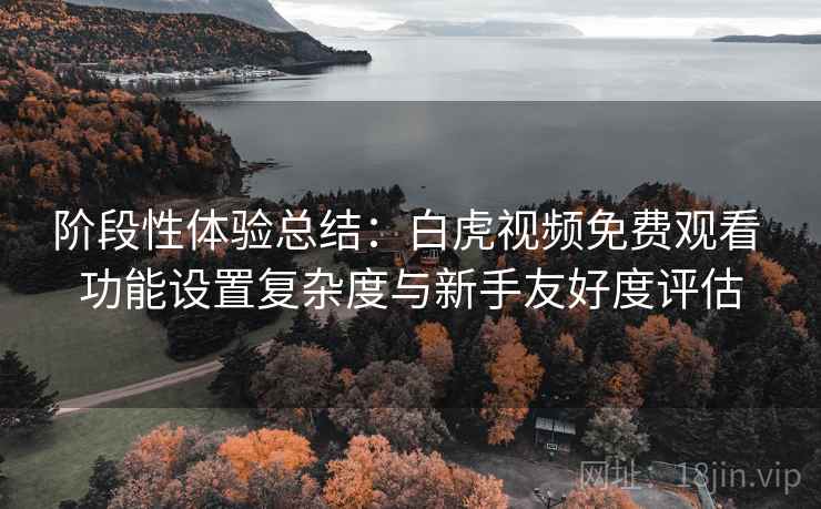 阶段性体验总结：白虎视频免费观看 功能设置复杂度与新手友好度评估