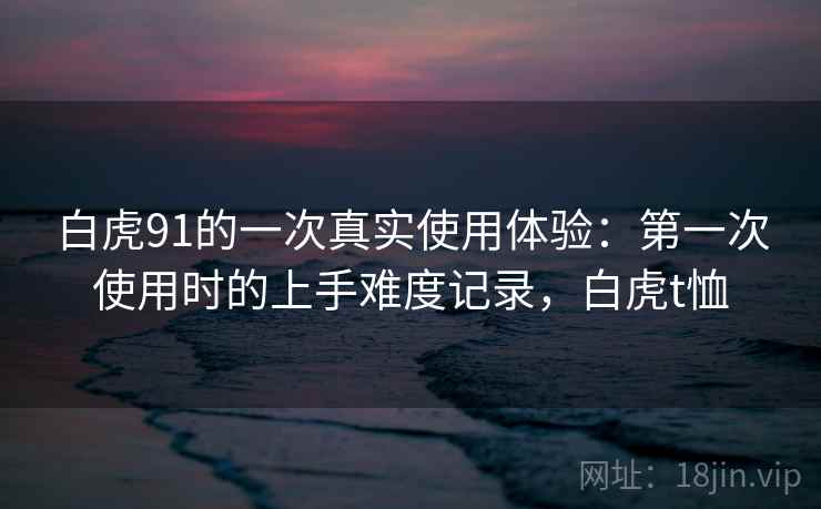 白虎91的一次真实使用体验：第一次使用时的上手难度记录，白虎t恤