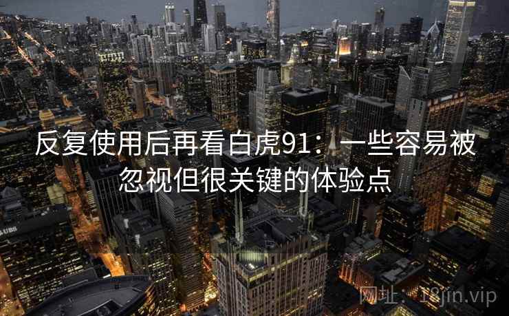 反复使用后再看白虎91:一些容易被忽视但很关键的体验点 反复使用后再看白虎91:一些容易被忽视但很关键的体验点