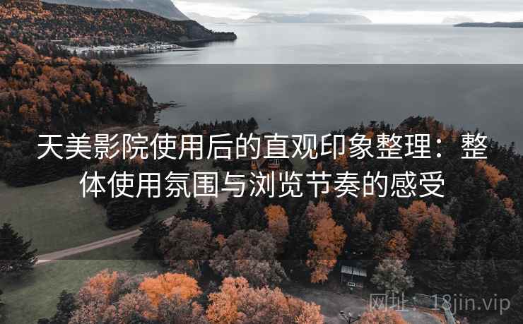 天美影院使用后的直观印象整理：整体使用氛围与浏览节奏的感受