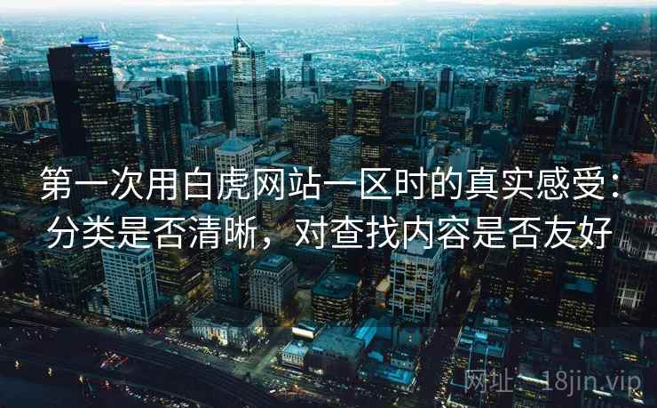 第一次用白虎网站一区时的真实感受：分类是否清晰，对查找内容是否友好