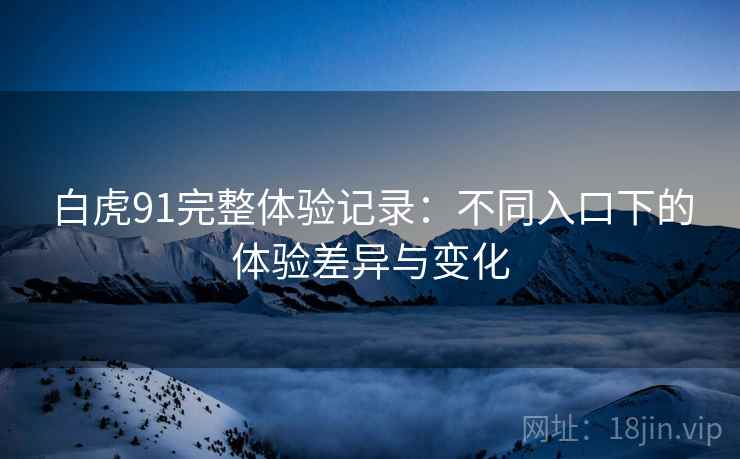 白虎91完整体验记录:不同入口下的体验差异与变化 白虎91完整体验记录:不同入口下的体验差异与变化