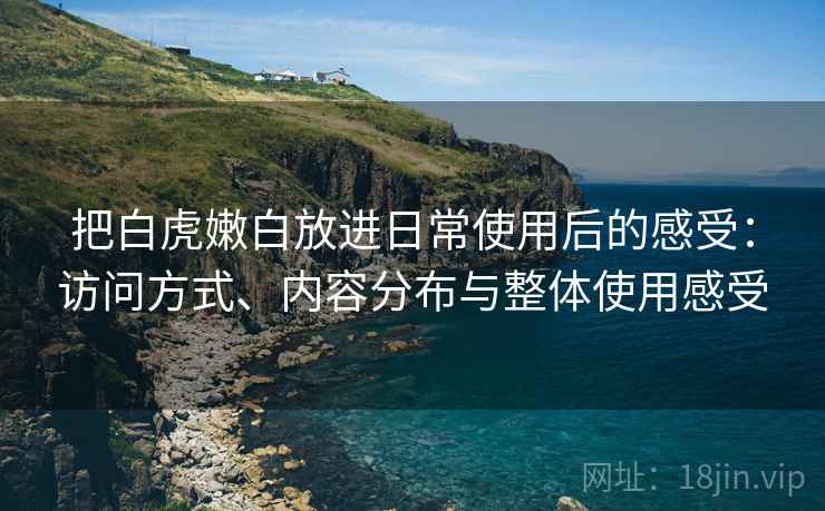 把白虎嫩白放进日常使用后的感受：访问方式、内容分布与整体使用感受