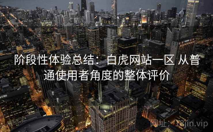 阶段性体验总结：白虎网站一区 从普通使用者角度的整体评价