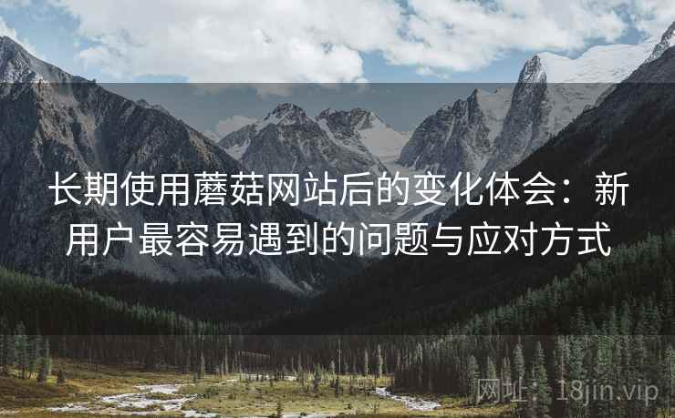 长期使用蘑菇网站后的变化体会：新用户最容易遇到的问题与应对方式