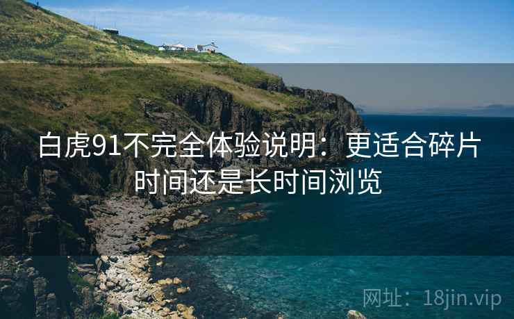 白虎91不完全体验说明：更适合碎片时间还是长时间浏览