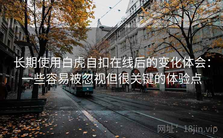长期使用白虎自扣在线后的变化体会:一些容易被忽视但很关键的体验点 长期使用白虎自扣在线后的变化体会:一些容易被忽视但很关键的体验点